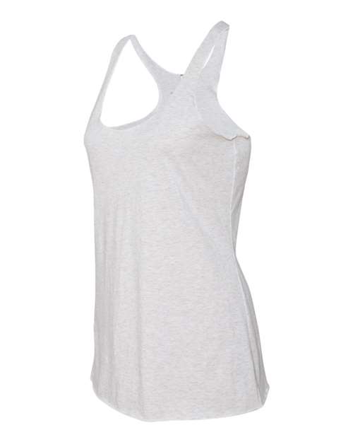 Next Level Women’s Triblend Racerback Tank 6733 Heather White