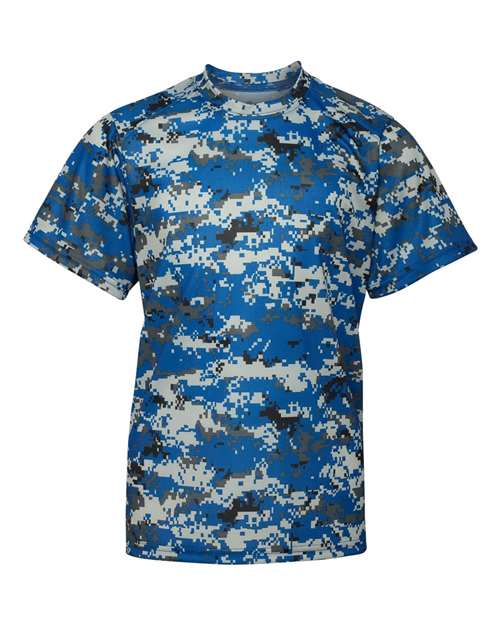 Badger Youth Digital Camo T-Shirt 2180 Royal Digital