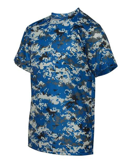 Badger Youth Digital Camo T-Shirt 2180 Royal Digital