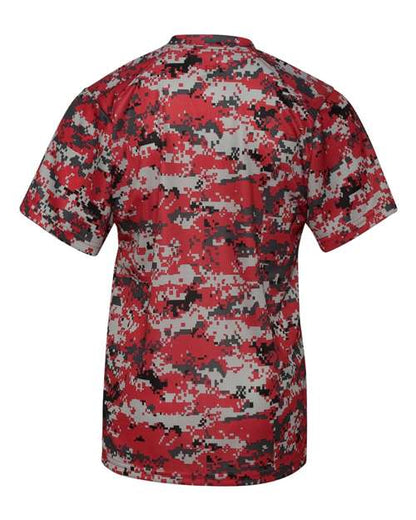 Badger Youth Digital Camo T-Shirt 2180 Red Digital