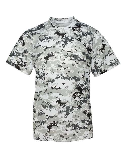 Badger Youth Digital Camo T-Shirt 2180 White Digital