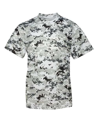 Badger Youth Digital Camo T-Shirt 2180 White Digital