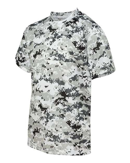Badger Youth Digital Camo T-Shirt 2180 White Digital