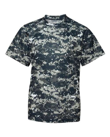 Badger Youth Digital Camo T-Shirt 2180 Navy Digital