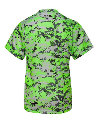 Badger Youth Digital Camo T-Shirt 2180 Lime Digital