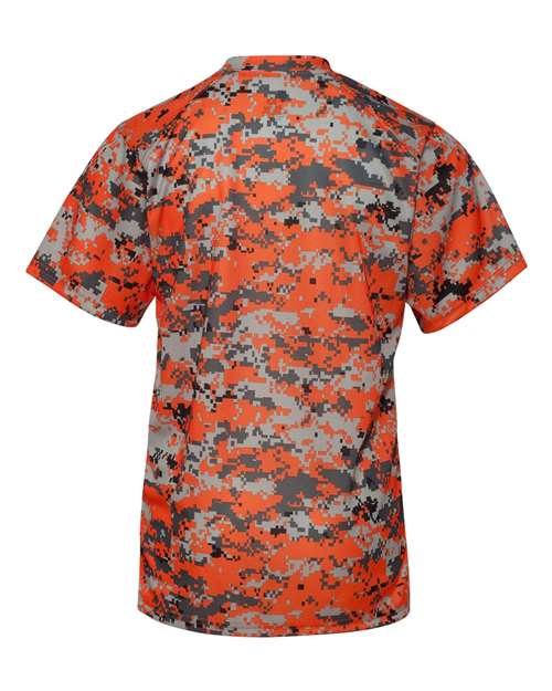 Badger Youth Digital Camo T-Shirt 2180 Burnt Orange Digital