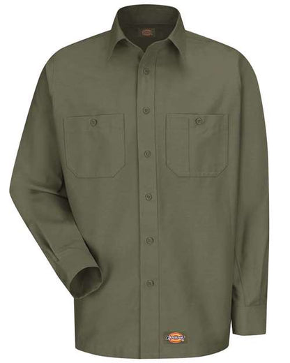 Dickies Long Sleeve Work Shirt WS10 Custom Embroidered Business Logo