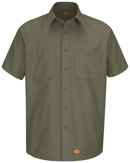 Dickies Short Sleeve Work Shirt WS20 Custom Embroidered Business Logo