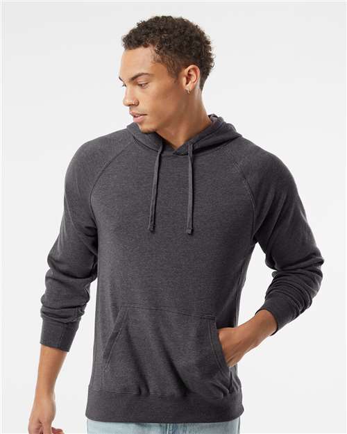 Custom Embroidered  Independent Trading Co. Special Blend Raglan Hooded Sweatshirt PRM33SBP Carbon