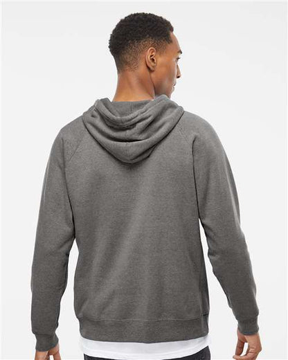 Independent Trading Co. Special Blend Raglan Hooded Sweatshirt PRM33SBP Nickel