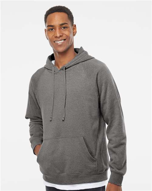 Custom Embroidered  Independent Trading Co. Special Blend Raglan Hooded Sweatshirt PRM33SBP Nickel
