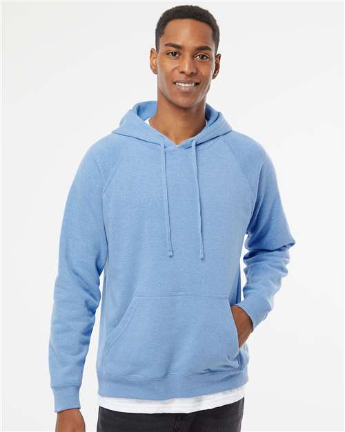 Custom Embroidered  Independent Trading Co. Special Blend Raglan Hooded Sweatshirt PRM33SBP Pacific