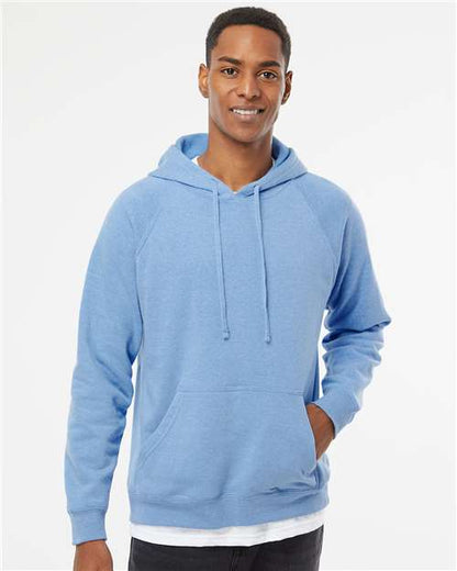 Custom Embroidered  Independent Trading Co. Special Blend Raglan Hooded Sweatshirt PRM33SBP Pacific