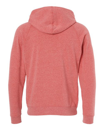 Independent Trading Co. Special Blend Raglan Hooded Sweatshirt PRM33SBP Pomegranate