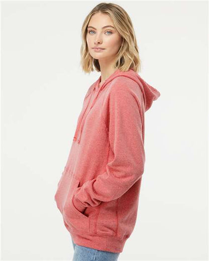 Independent Trading Co. Special Blend Raglan Hooded Sweatshirt PRM33SBP Pomegranate