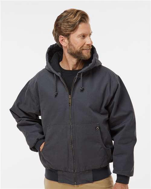 DRI DUCK Cheyenne Boulder Cloth™ Hooded Jacket with Tricot Quilt Lining Tall Sizes 5020T Custom Embroidered Business Logo