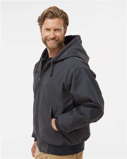 DRI DUCK Cheyenne Boulder Cloth™ Hooded Jacket with Tricot Quilt Lining Tall Sizes 5020T Custom Embroidered Business Logo