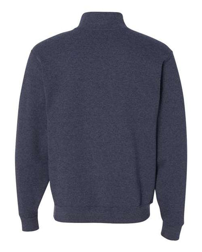 JERZEES Nublend® Cadet Collar Quarter-Zip Sweatshirt 995MR Custom Embroidered Business Logo