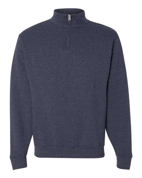 JERZEES Nublend® Cadet Collar Quarter-Zip Sweatshirt 995MR Custom Embroidered Business Logo