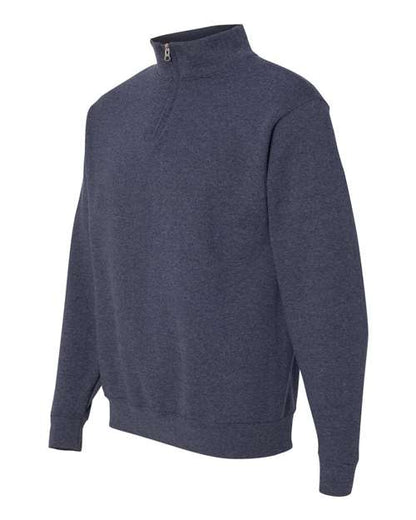 JERZEES Nublend® Cadet Collar Quarter-Zip Sweatshirt 995MR Custom Embroidered Business Logo