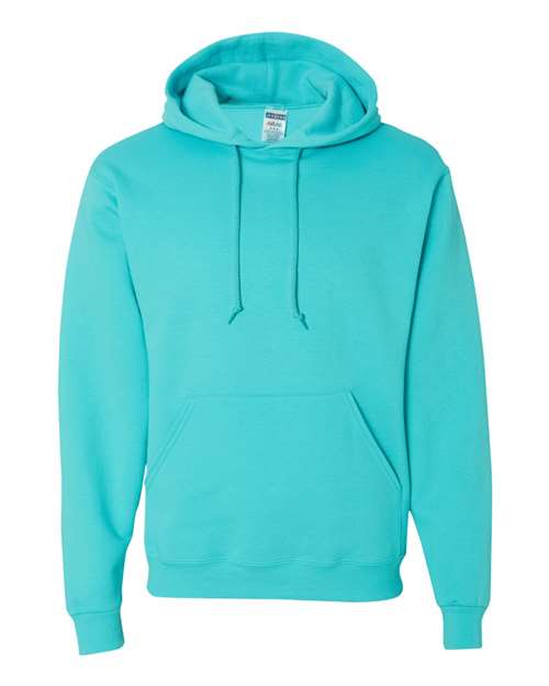 JERZEES NuBlend® Hooded Sweatshirt 996MR Sandstone Custom Embroidered Business Logo