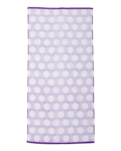 Carmel Towel Company Polka Dot Velour Beach Towel C3060P