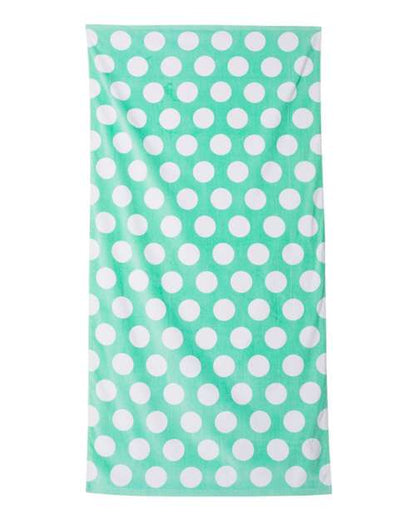 Carmel Towel Company Polka Dot Velour Beach Towel C3060P