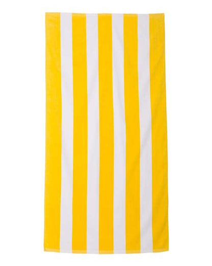 Carmel Towel Company Cabana Stripe Velour Beach Towel 2550