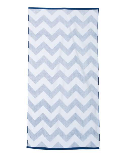 Carmel Towel Company Chevron Velour Beach Towel C3060X
