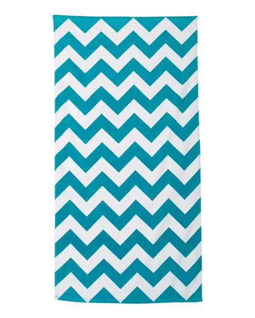 Carmel Towel Company Chevron Velour Beach Towel C3060X
