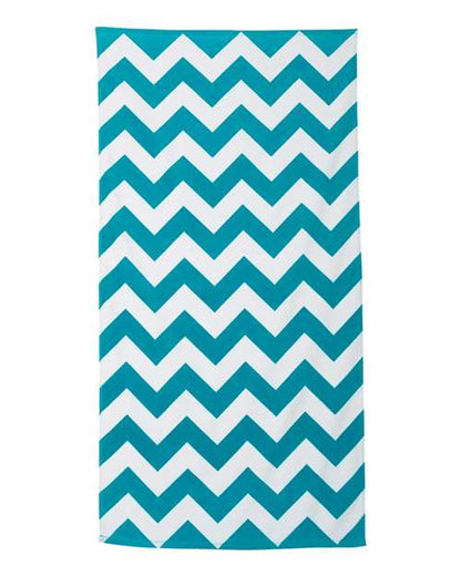 Carmel Towel Company Chevron Velour Beach Towel C3060X