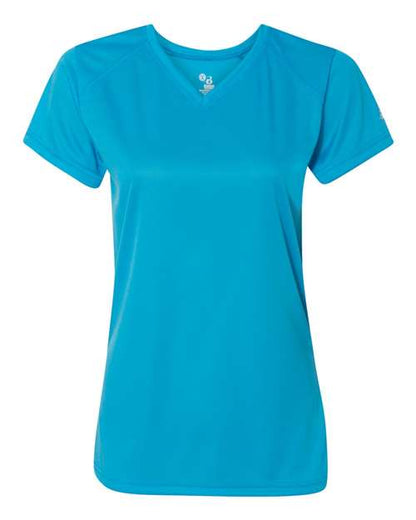 Badger Women’s B-Core V-Neck T-Shirt 4162 Electric Blue