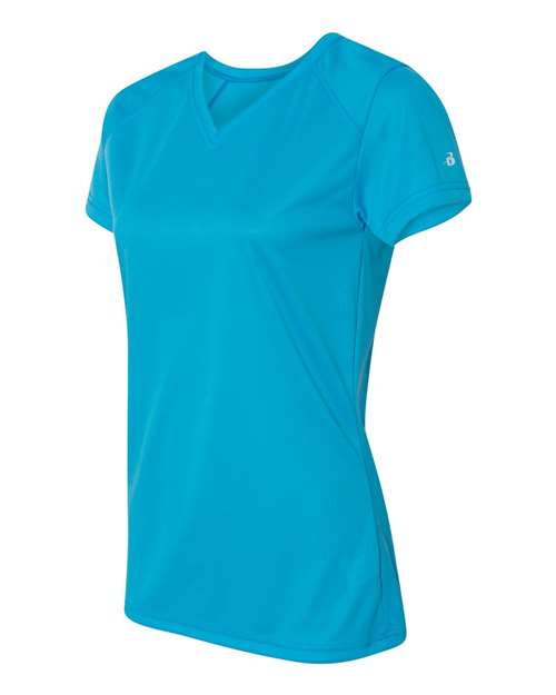 Badger Women’s B-Core V-Neck T-Shirt 4162 Electric Blue