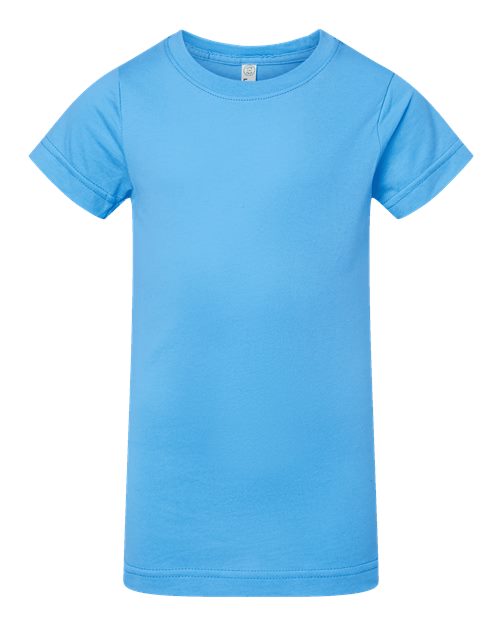 LAT Girls' Fine Jersey Tee 2616 Aqua