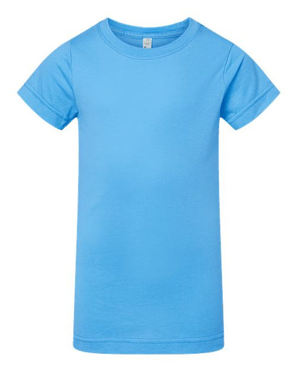 LAT Girls' Fine Jersey Tee 2616 Aqua