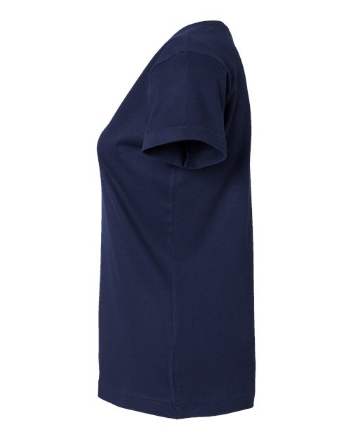 LAT Women's Fine Jersey V-Neck Tee 3507 Navy