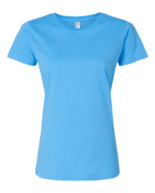 LAT Women's Fine Jersey Tee 3516 Aqua