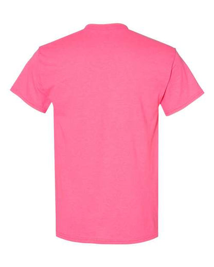 Gildan USA-Made Fine Jersey T-Shirt 5000 Safety Orange Custom Embroidered Business Logo