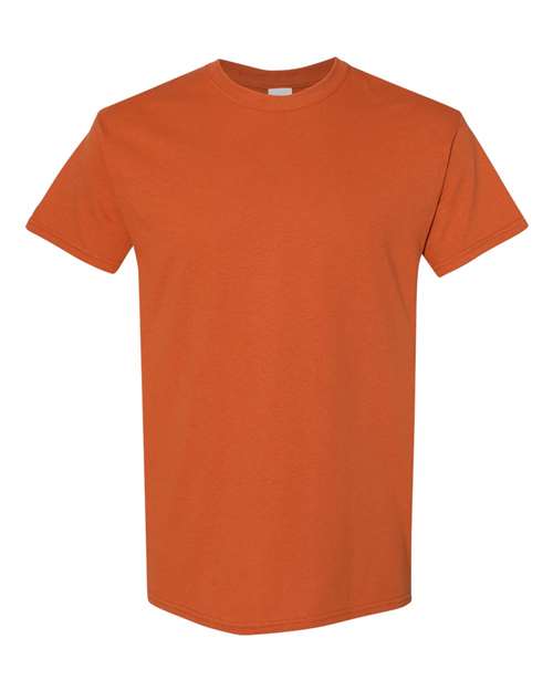 Gildan USA-Made Fine Jersey T-Shirt 5000 Texas Orange Custom Embroidered Business Logo