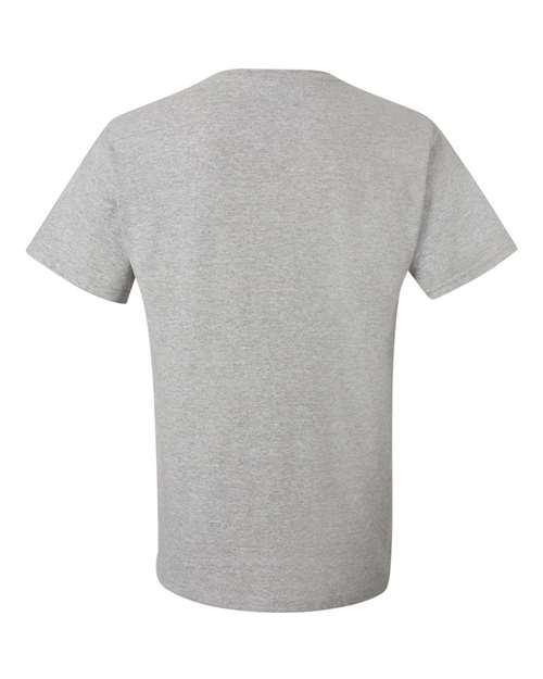 JERZEES Dri-Power® 50/50 Pocket T-Shirt 29MPR Ash Custom Embroidered Business Logo