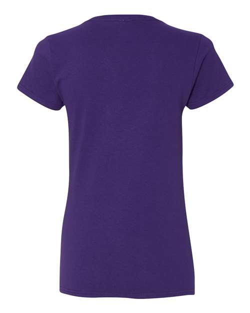 Gildan Heavy Cotton™ Women’s V-Neck T-Shirt 5V00L Custom Embroidered Business Logo