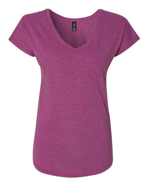 Anvil Women’s Triblend V-Neck T-Shirt 6750VL