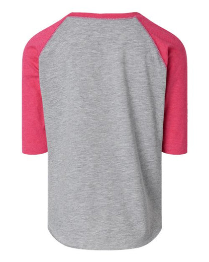 Rabbit Skins Toddler Baseball Fine Jersey Three-Quarter Sleeve Tee 3330