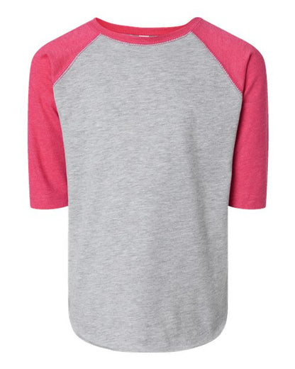 Rabbit Skins Toddler Baseball Fine Jersey Three-Quarter Sleeve Tee 3330