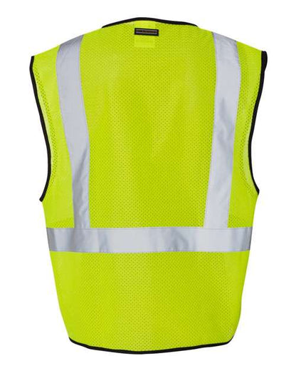 Kishigo Single Pocket Zipper Mesh Class 2 Vest 1519-1520