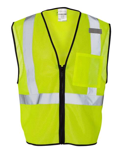 Kishigo Single Pocket Zipper Mesh Class 2 Vest 1519-1520