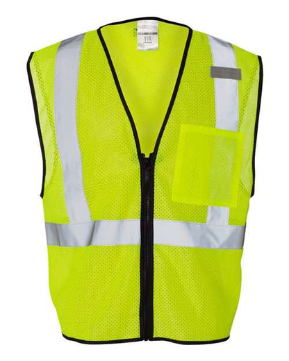 Kishigo Single Pocket Zipper Mesh Class 2 Vest 1519-1520