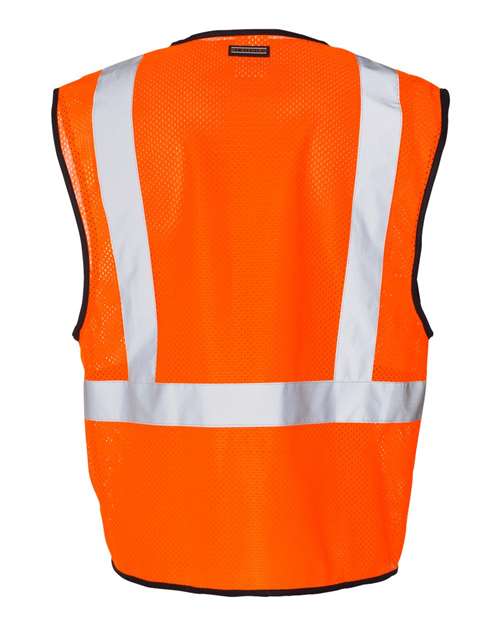 Kishigo Single Pocket Zipper Mesh Class 2 Vest 1519-1520