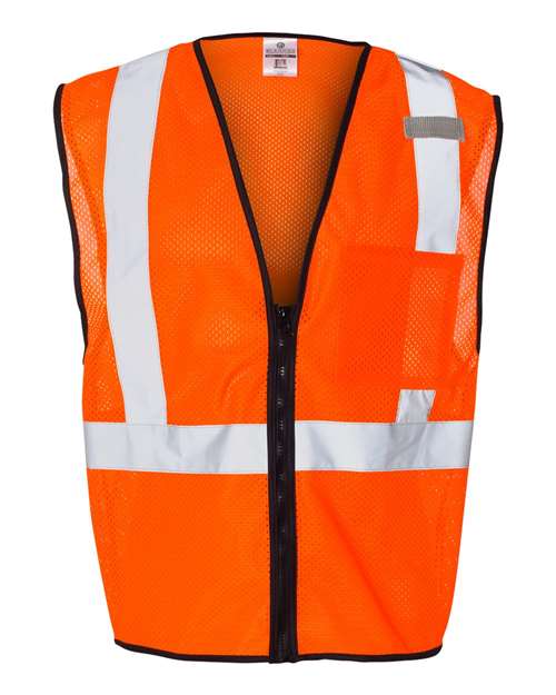 Kishigo Single Pocket Zipper Mesh Class 2 Vest 1519-1520