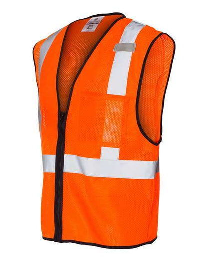 Kishigo Single Pocket Zipper Mesh Class 2 Vest 1519-1520